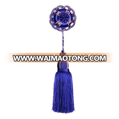 Modern fashion crystal bead mini rayon tassels fringe